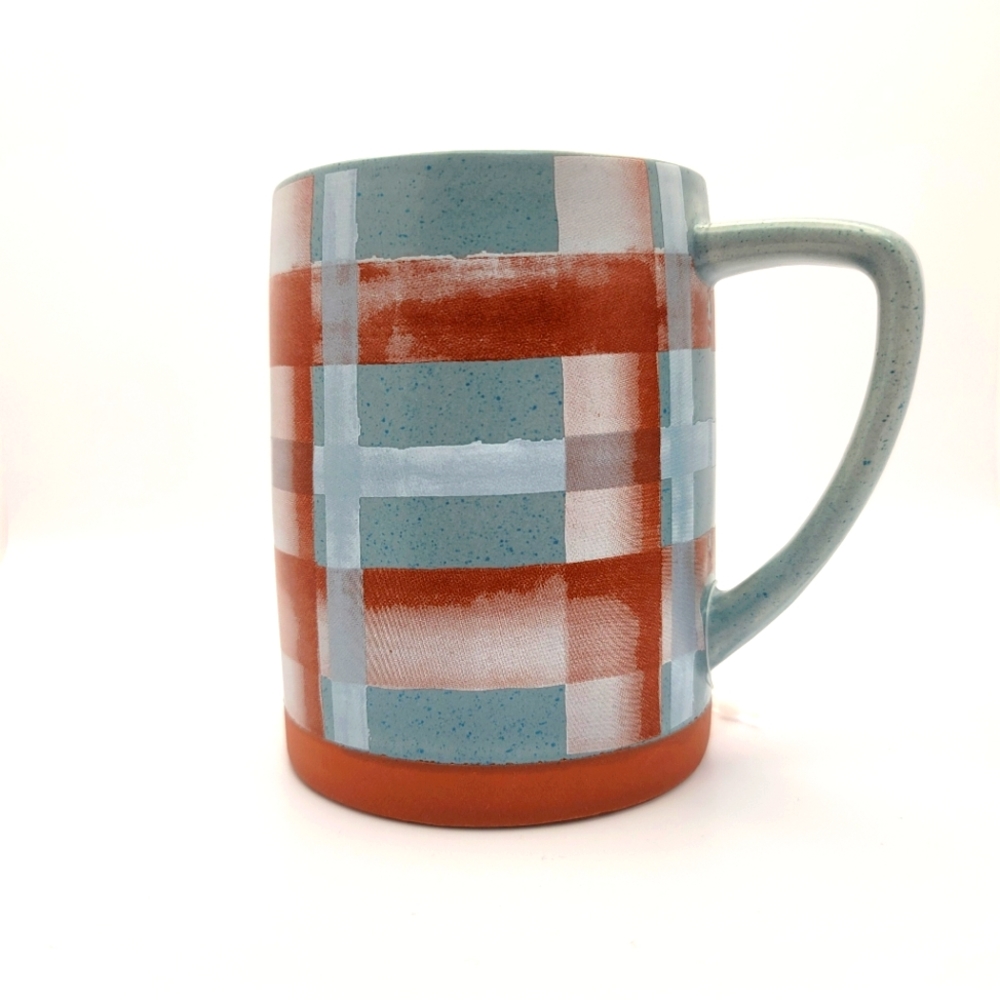 Autumn Plaid Ceramic 18oz. Coffee Tea Mug
